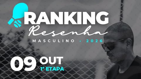 Ranking Masculino Resenha - 3ª Etapa
