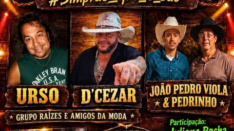 Quinta do Sertão com Urso, D'Cezar, João Pedro Viola & Pedrinho