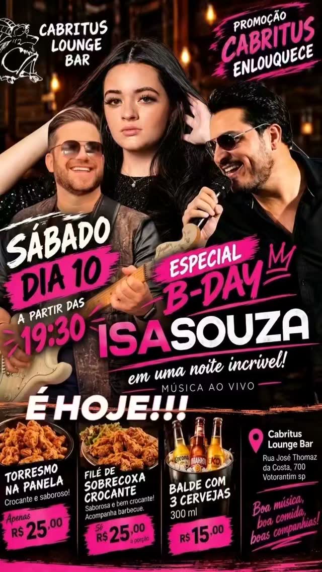 Especial B-Day Isa Souza com Música ao Vivo