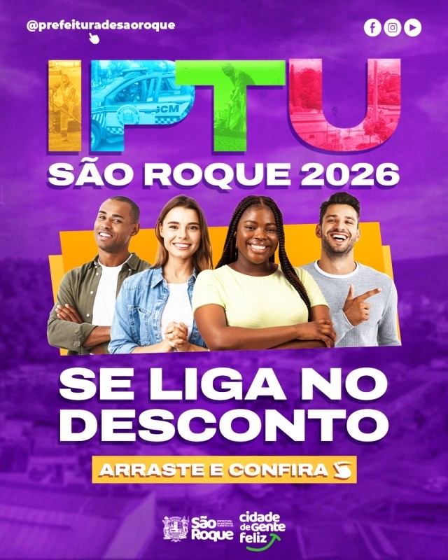 Vereador apresenta o IPTU Digital 2026 com 5% de desconto para pagamento em parcela única.
