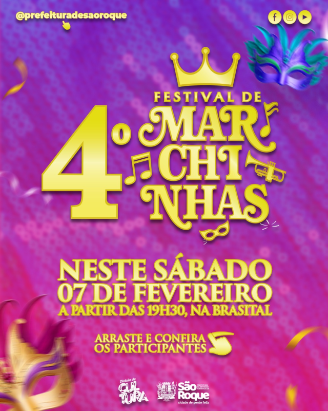 Vereadores e músicos celebram no 4º Festival de Marchinhas de São Roque, destacando canções pré-carnavalescas.