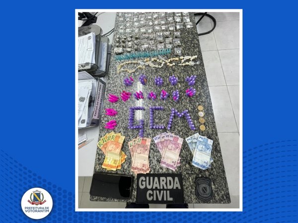 GCM prende homem por tráfico de drogas em bairro de Votorantim
