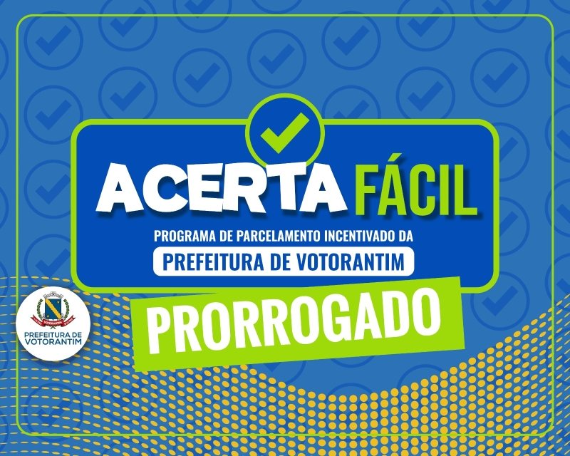 Prefeitura prorroga parcelamento de impostos até 11 de dezembro