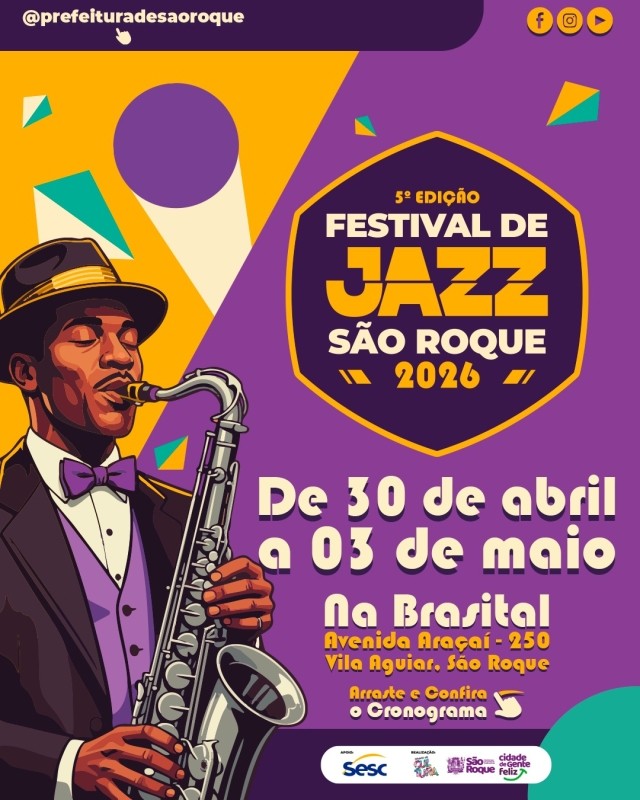 Festival de Jazz de São Roque chega à 5ª edição com grandes atrações na Brasital