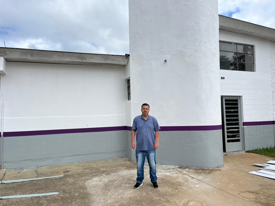 Reforma da EMEI Anna Stringhin Medeiros em São João Novo, atendendo pedido do vereador Thiago Nunes.