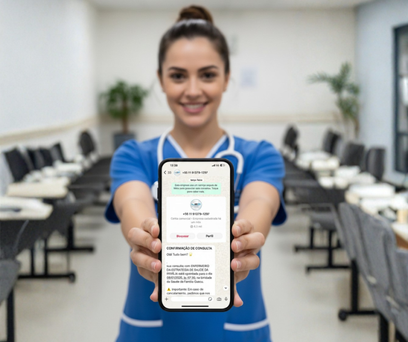 Vereador apresenta novo sistema de confirmação de consultas pelo WhatsApp em São Roque.