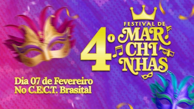 Classificados do 4º Festival de Marchinhas de Carnaval em São Roque, com destaque para o evento cultural.